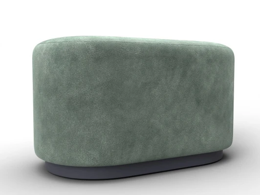 132517 Пуф 007 (ДСП,Фанера/Пластик/Велюр/Зеленый) Лига Диванов 132517