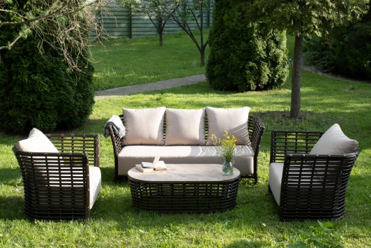 VALS3C2T-4-SET bronze "Валенсия" лаунж-зона из искусственного ротанга, цвет бронзовый 4SIS арт.УТ-00007652