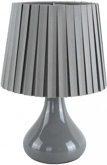 8184/1T Настольная лампа Lumion Naina 8184/1T серый, керамика/текстиль E14 1*40W 220V (выключатель)