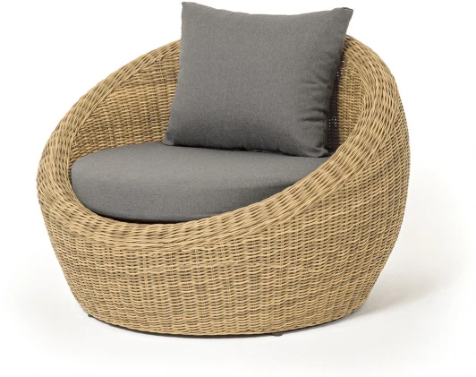 YH-C1093W "Барселона" кресло из искусственного ротанга, цвет соломенный 4SIS арт.УТ-00009396