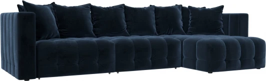 128820 Диван угловой Лига-052 НПБ Лонг угол универсальный Лига Диванов (Велюр) арт.128820