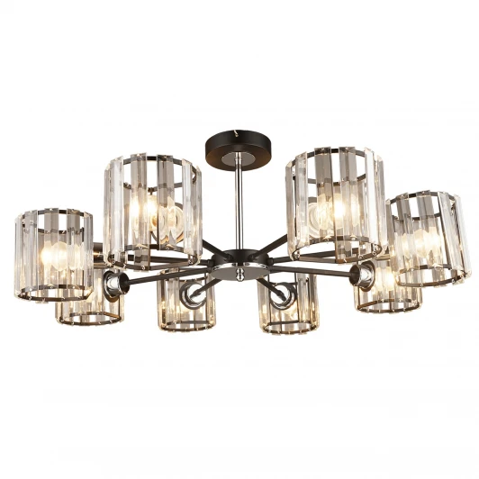 MD.4057-8-S BK+CH Потолочная люстра Imex MD.4057-8-S BK+CH