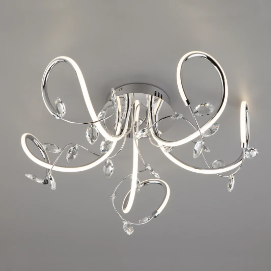 90106/5 хром Потолочная люстра Eurosvet Irvine 90106/5 хром