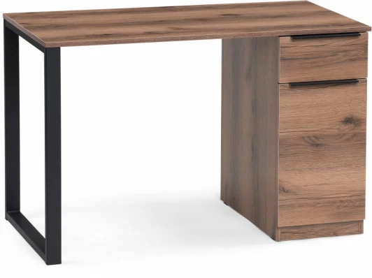 564716 Письменный стол Бэтти Лофт (Бэтти Лофт 116х60х75 дуб делано темный / черный) Notta арт.564716