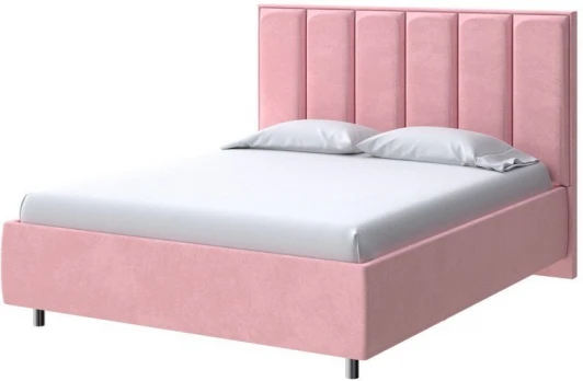 2016553 PROxSON Кровать Routa без основания (Ткань: Велюр Casa Жемчужно-розовый) 180x190