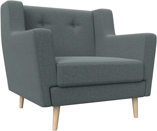 125035 Кресло Брайтон (Серый/Рогожка) Лига Диванов арт.125035