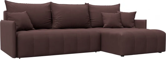 129042 Диван угловой Лига-054 НПБ угол универсальный Лига Диванов (Замша) арт.129042