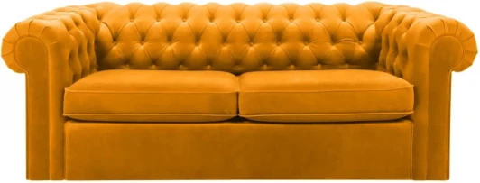 344552 Диван Chesterfield ОГОГО (арт.344552), (Ткань/Желтый)