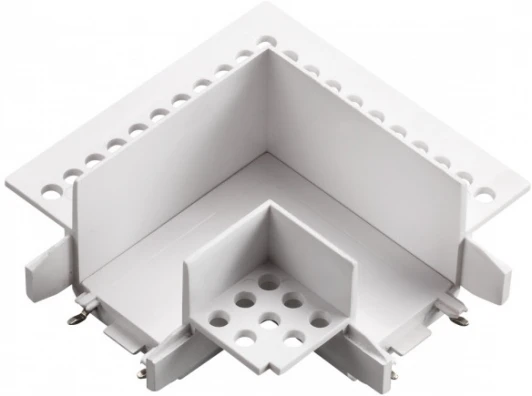 135281 Соединитель «L» токопроводящий для шинопровода в ГКЛ (для арт.135198; 135200) 48V Novotech Smal 135281 белый