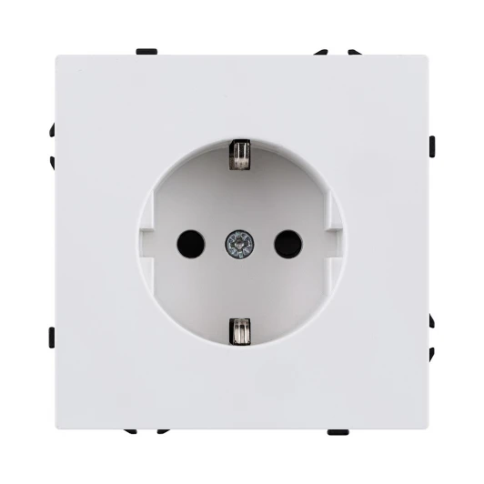 EC-014WG Розетка штепсельная SCHUKO 16A/250 В белый глянцевый Kollinger Eclipse EC-014WG