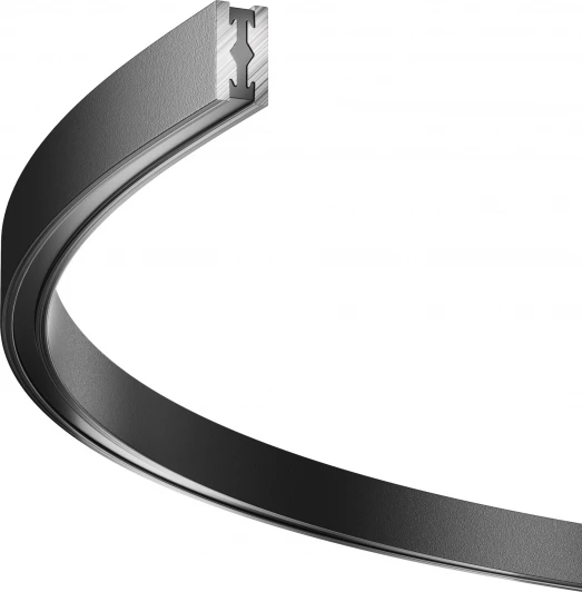 TRX154-SR-D800-B Шинопровод магнитный Flarity полукруг черный 80 см Maytoni Busbar trunkings Flarity TRX154-SR-D800-B (24V)