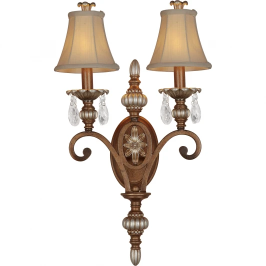 707-02-51 antique silver + dark brown Бра N-Light 707 707-02-51 antique silver + dark brown