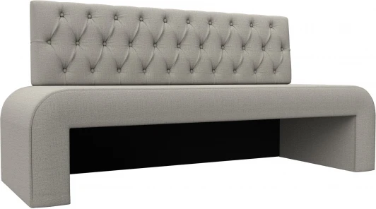 123834 Диван кухонный прямой Кармен Люкс (Бежевый/Рогожка) Лига Диванов арт.123834