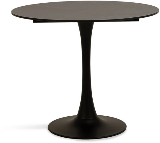 D3102H-R70-CHIN(MI-81) "Тюльпан" стол из HPL круглый Ø70см, цвет "серый мрамор" 4SIS арт.УТ-00010460