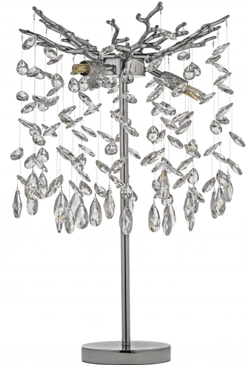 Tavenna H 4.1.1.638 N Интерьерная настольная лампа Dio D`arte Tavenna Nickel Tavenna H 4.1.1.638 N (220V, хрусталь, подвески)