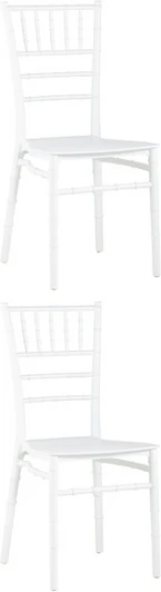 УТ000037173 Стул Chiavari (Кьявари) пластик белый 2 шт. Stool Group (арт.УТ000037173)