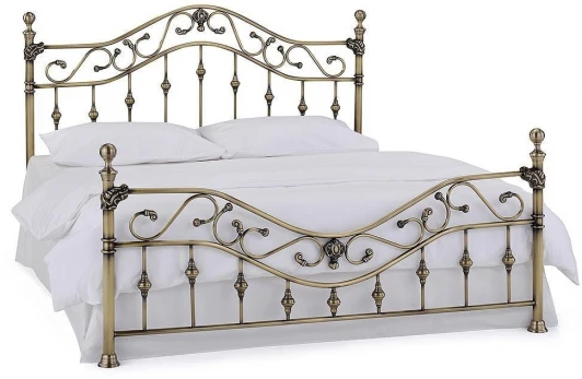 9065 Кровать металлическая CHARLOTTE цвет: Античная медь (Antique Brass)