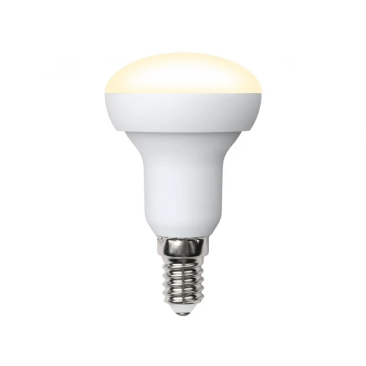 LED-R50-7W/WW/E14/FR/NR картон Лампочка светодиодная груша белая E14 7W 3000K Volpe LED-R50-7W/WW/E14/FR/NR