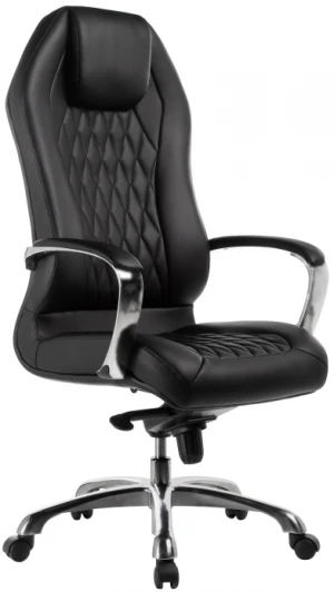 15430 Компьютерное кресло Woodville Damian black / satin chrome 15430