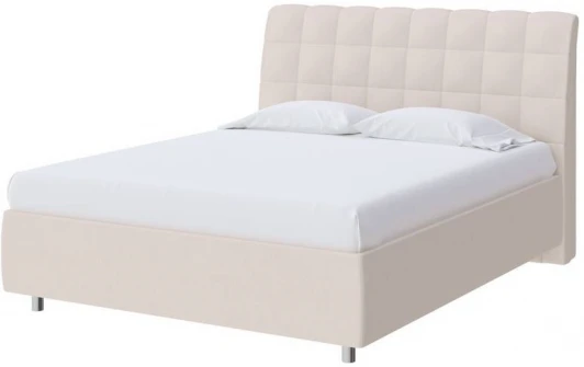 1922521 PROxSON Кровать Volumo без основания (Ткань: Рогожка Тетра Молочный) 90x200