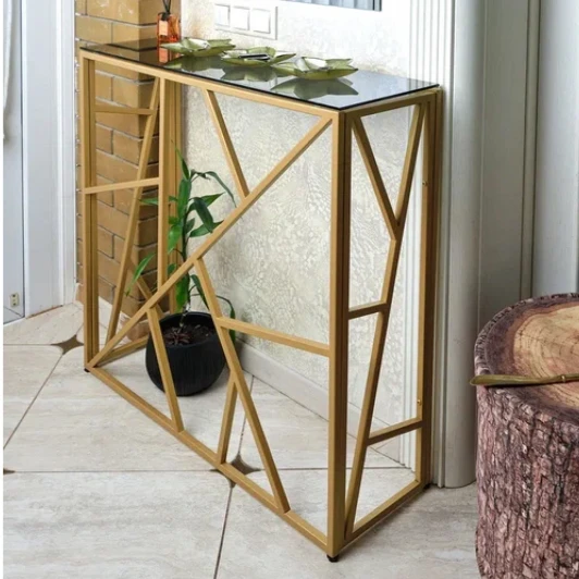 1054-CG grey Консольный стол AllConsoles 1054-CG grey золотой