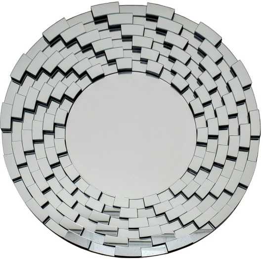 50SX-1915 Зеркало круглое в раме из мелких элементов d80см Garda Decor арт.50SX-1915