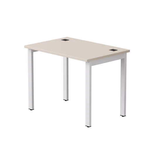 254S005GU9003 Стол прямой Everprof EVO (ЭВО) на металлокаркасе 980х670х755 мм Кашемир/Белый 254S005GU9003