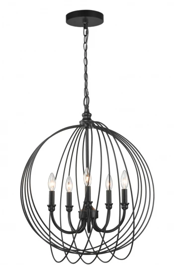 TL1185H-05BK Подвесная люстра Toplight Dina TL1185H-05BK