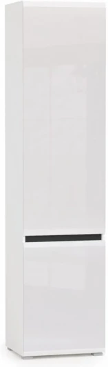 518217 Шкаф Сейдиль (Сейдиль белый премиум / черный / белый глянец) Mobi арт.518217