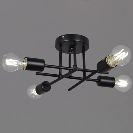 01734-0.3-04 BK Потолочная люстра на штанге Reluce 01734-0.3-04 BK