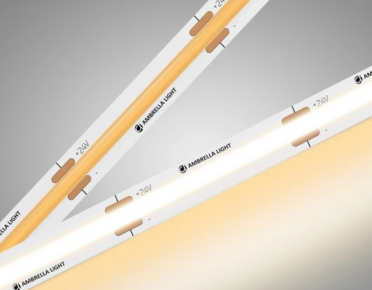 GS4751 Светодиодная лента COB 528Led/14W m/ 24V IP20 3000K/ 5m*10mm*2mm (2 конт.) Ambrella Illumination GS4751