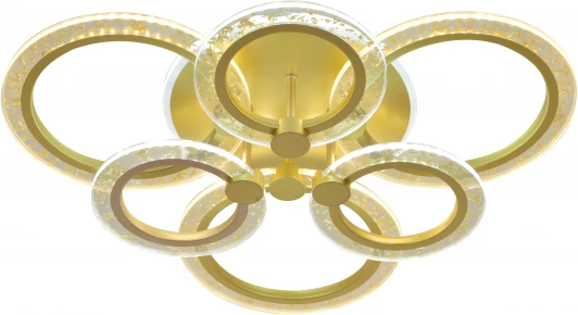 10225/6LED Gold Люстра потолочная светодиодная Enigma 10225/6 LED*97W BL Gold