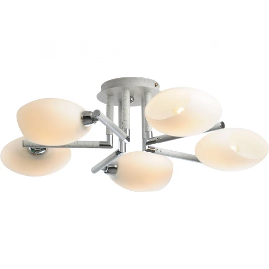 433-05-73CWC chrome + white crack Потолочная люстра N-Light 433 433-05-73CWC chrome + white crack