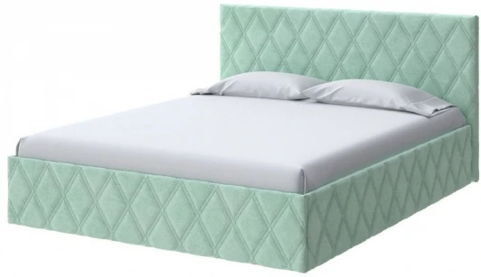 2022957 PROxSON Кровать Fresco (Ткань: Велюр Teddy Мятный) 140x190
