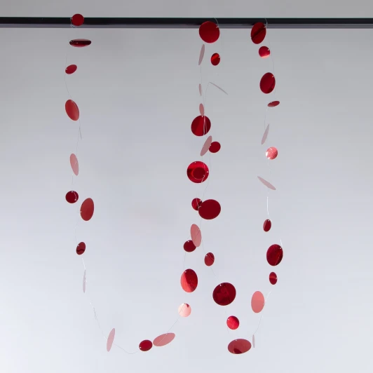 PTG-Red-3.0m Гирлянда Нить с Пайетками 3м, красная Laitcom PTG-Red-3.0m