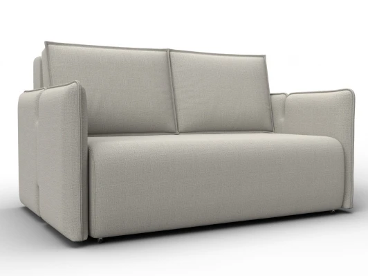 137004 Диван прямой Лига-117 (ЛДСП,Брус,Фанера,Рогожка/Бежевый) Лига Диванов 137004