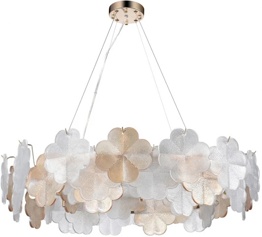 A4077SP-10GO Подвесная люстра Arte Lamp Mallika A4077SP-10GO (220V, на тросе, круглые)