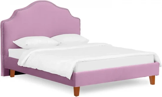 663248 Кровать Queen II Victoria L 1600 ОГОГО (арт.663248), (Ткань/Сиреневый)