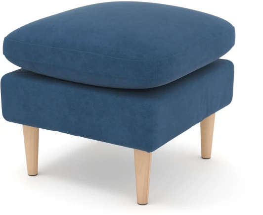 221145 Пуф Arsko Корс синий велюр