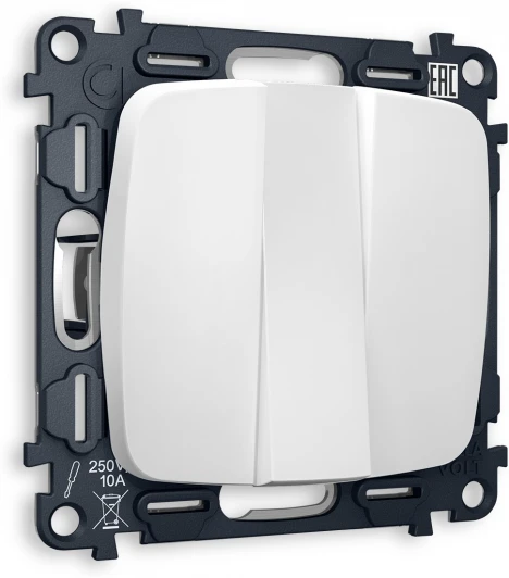 MO125010 Комплект механизма Ambrella Volt 3-клавишного выключателя OMEGA MO125010 Белый матовый QUANT