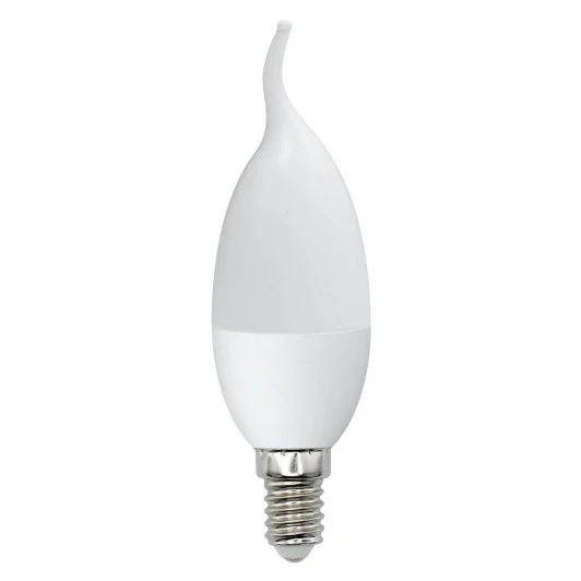 LED-CW37-6W/WW/E14/FR/O картон Лампочка светодиодная свеча на ветру белая E14 6W 3000K Volpe LED-CW37-6W/WW/E14/FR/O