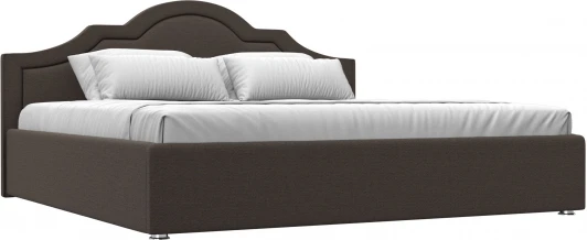 123050 Кровать интерьерная Афина 200 (Коричневый/Рогожка) Лига Диванов арт.123050