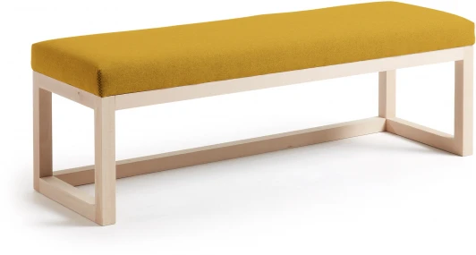 051704 Банкетка La Forma (ex Julia Grup) Loya (Горчичный/ Пена,Бук)