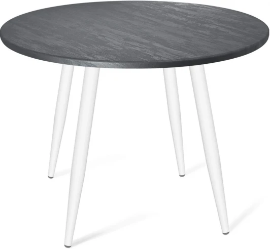 3382489909 Стол Sheffilton SHT-TU14/TT 90 МДФ белый муар/каменный угольь