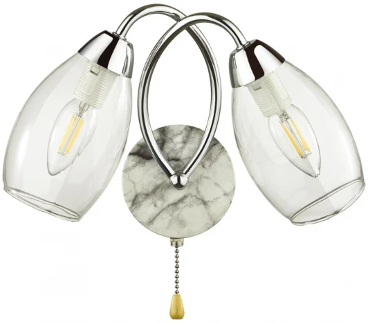 5207/2W Бра с выкл. Romeo 5207/2W хром E14 2*40W