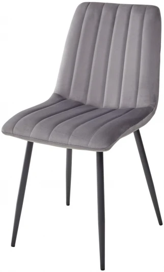 UDC7066G06240DGR Стул DUBLIN G062-40 серый, велюр / темно-серый каркас M-City UDC7066G06240DGR