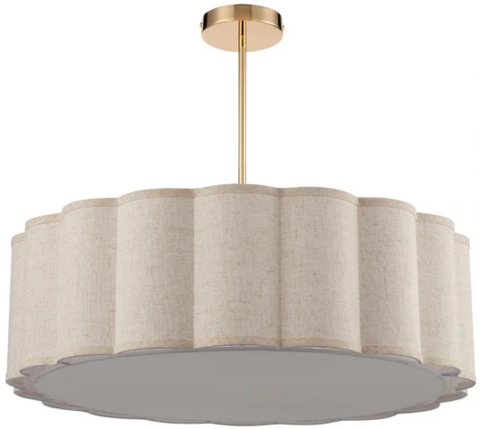 8287/7 Потолочная люстра на штанге Lumion Kortni 8287/7 золотой/бежевый, металл/текстиль Е14 7*40W 220V KORTNI
