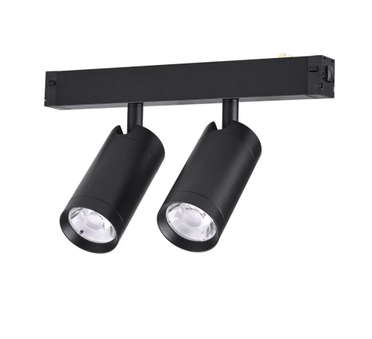 AM528 BK-220V-2X10W SMART Трековый светильник однофазный светодиодный 220V 20W AM Group SMART CYLINDER AM528 BK-220V-2X10W SMART