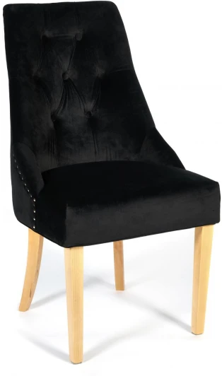 14387 Стул Secret De Maison Prima (mod. C004-2) черный (дерево береза, ткань: вельвет)