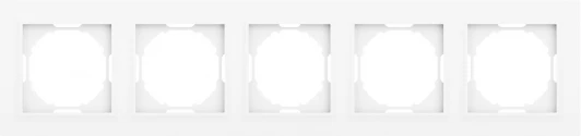 DEW21503 Рамка 5-я, Wave глянцевый белый Donel A07 DEW21503